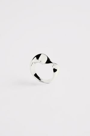 Silver Silver Plated Chunky Ring