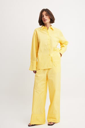 Yellow Stripe Pantalon à rayures