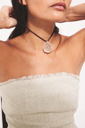 Silver Swirl Pendant Necklace