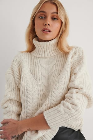 Ecru Milla Turtleneck Sweater