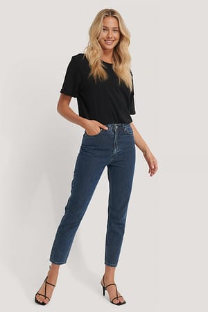 Blue Wos Mom Jeans