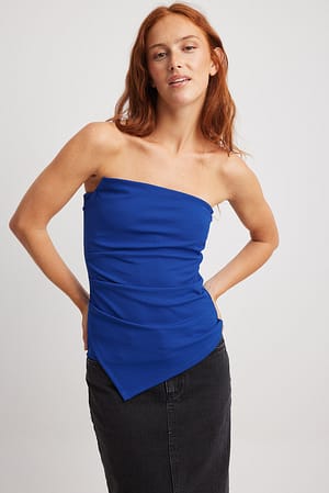 Blue Tube Jersey Top