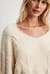 V-Neck Knitted Cable Sweater