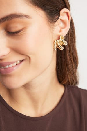 Gold Wave Earrings